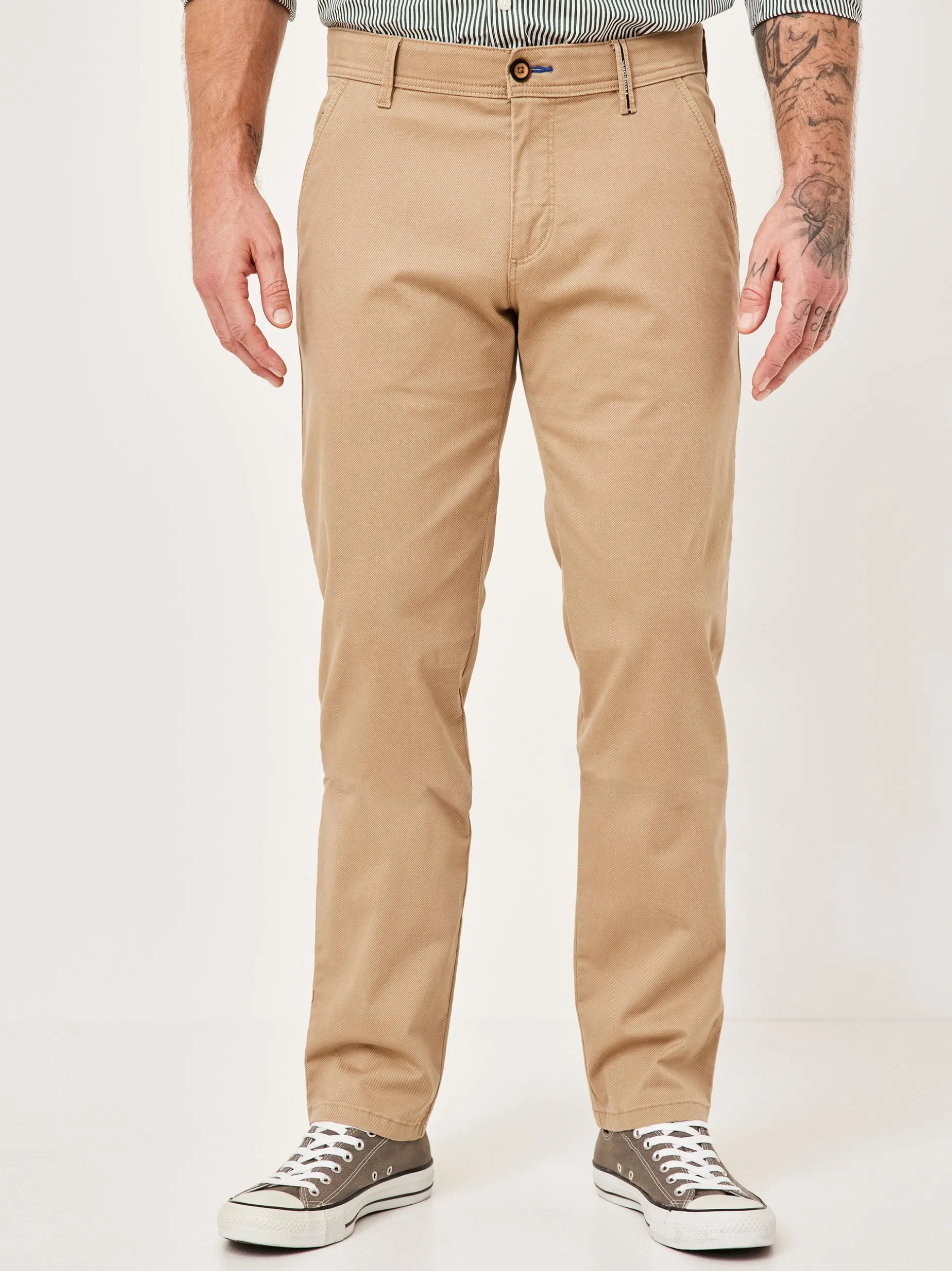Redpoint Herren Chino - ODESSA Straight Fit in beige