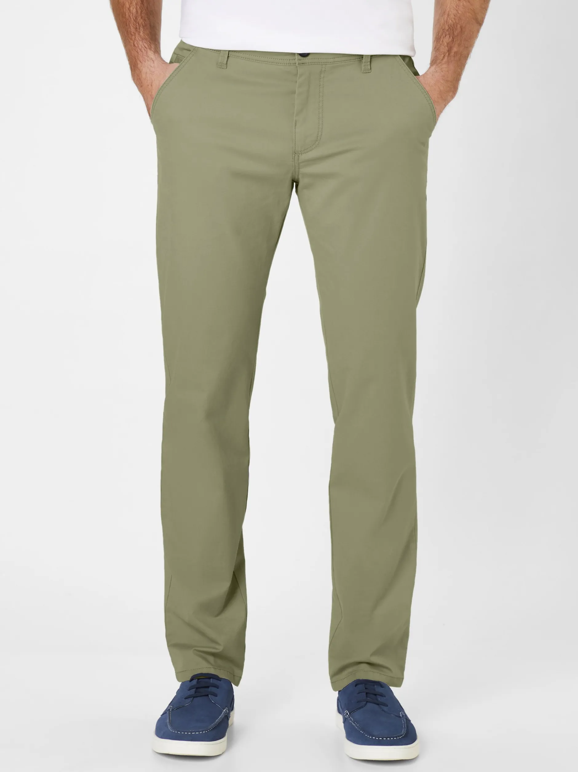 Redpoint Herren Chino - ODESSA Straight Fit in khaki