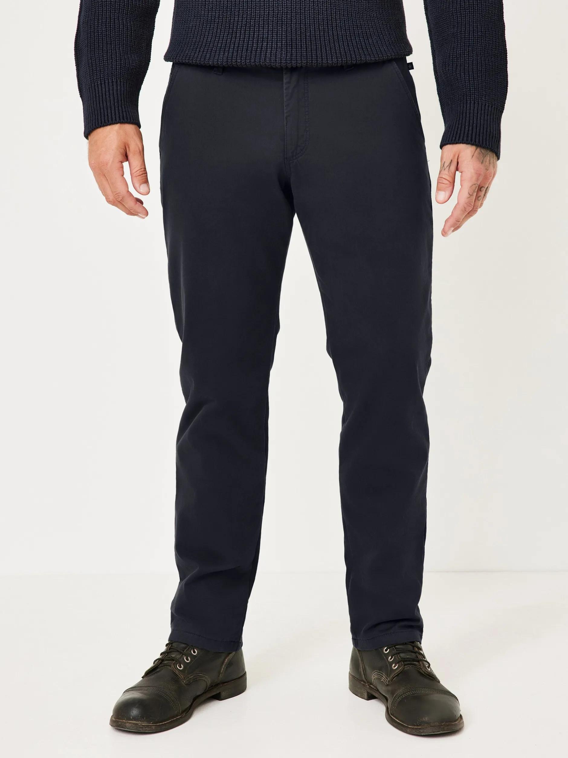 Redpoint Herren Chino - ODESSA THERMO Straight Fit in marine