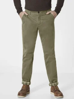 Redpoint Herren Chino - ODESSA THERMO Straight Fit in oliv