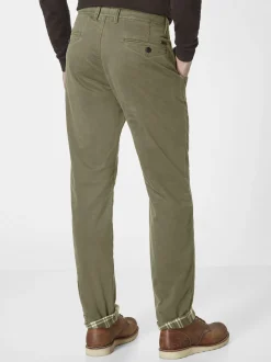 Redpoint Herren Chino - ODESSA THERMO Straight Fit in oliv