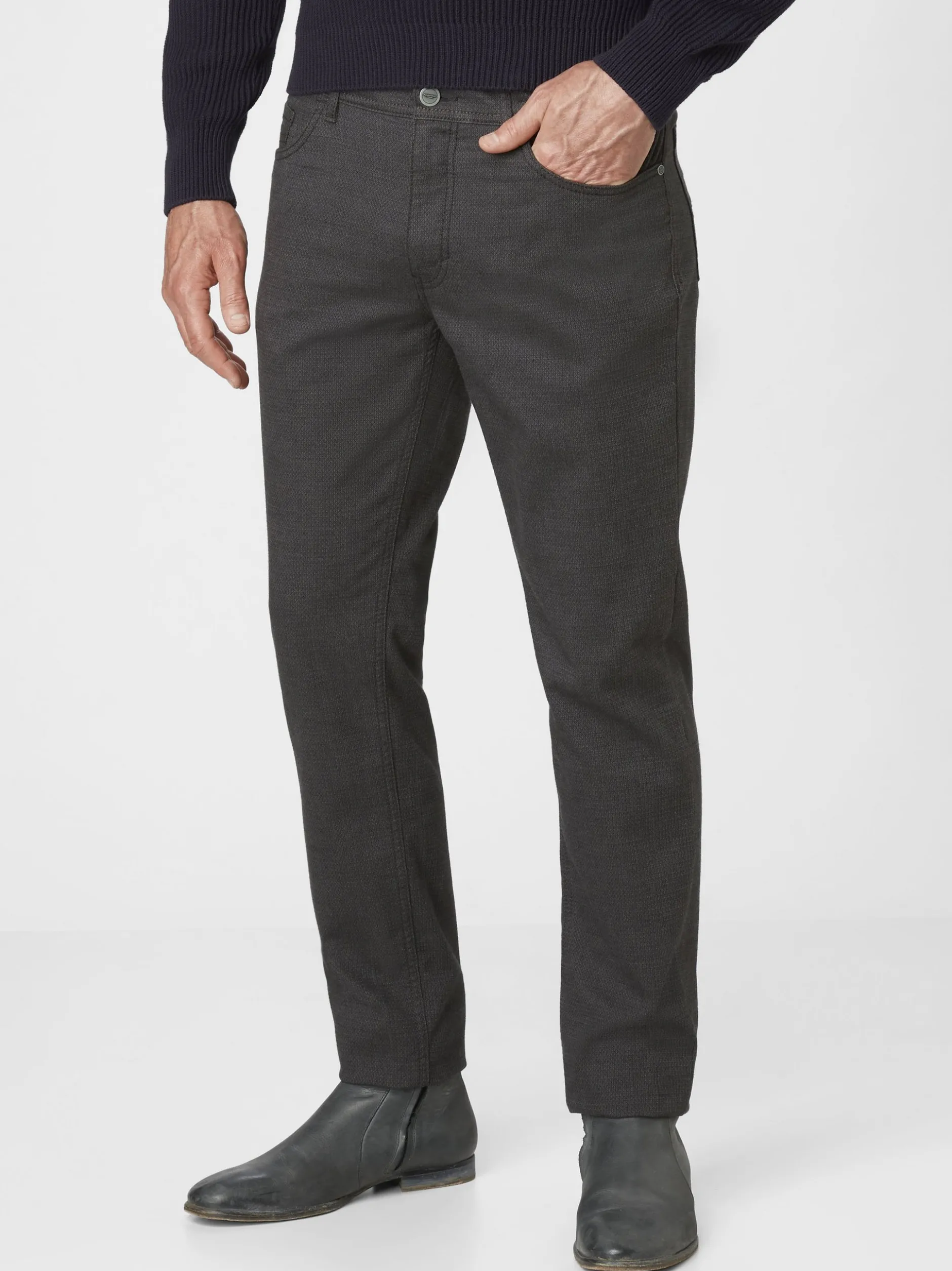 Redpoint Herren Hose - MILTON Regular Fit in anthrazit