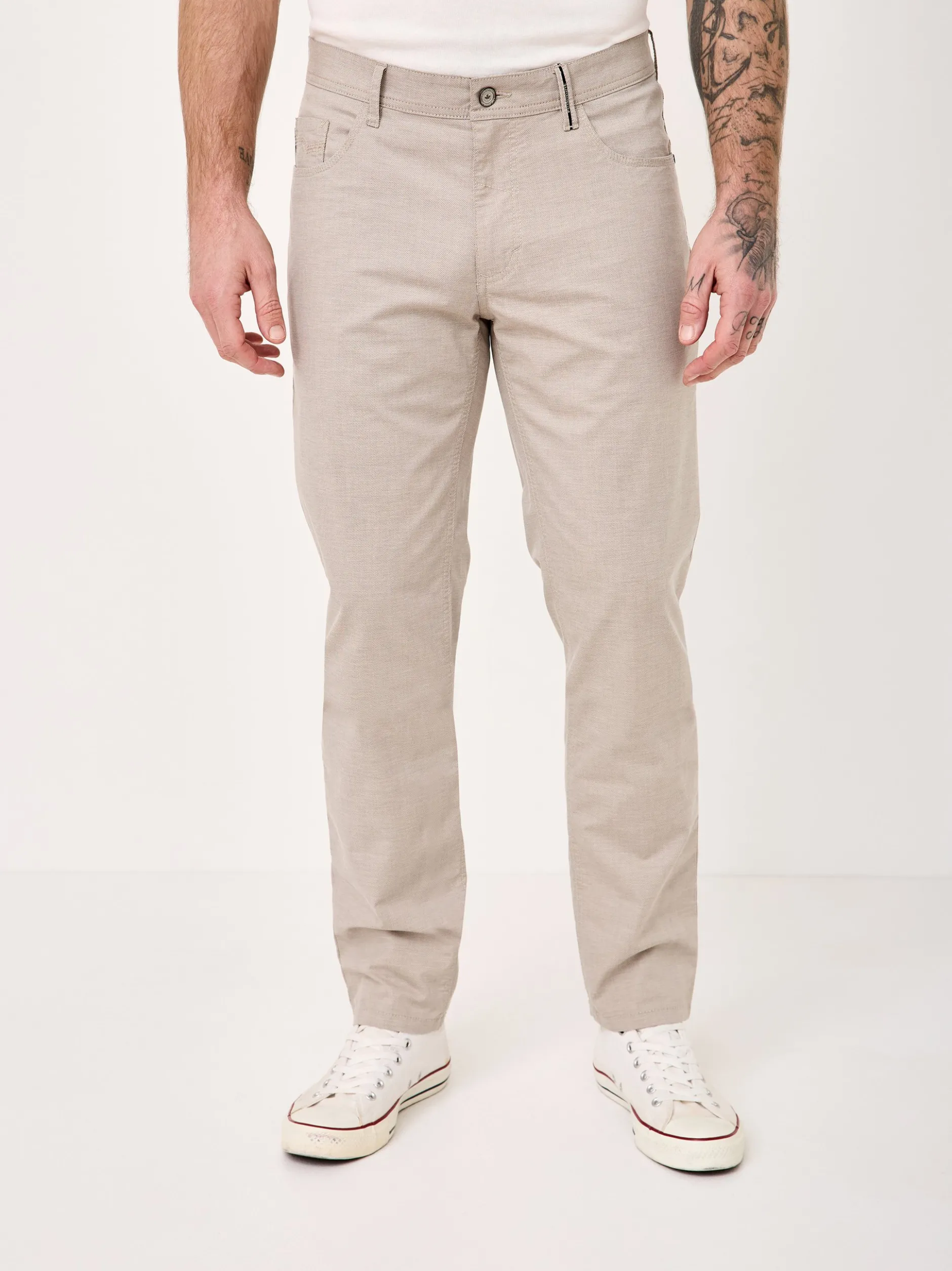 Redpoint Herren Hose - MILTON Straight Fit in beige