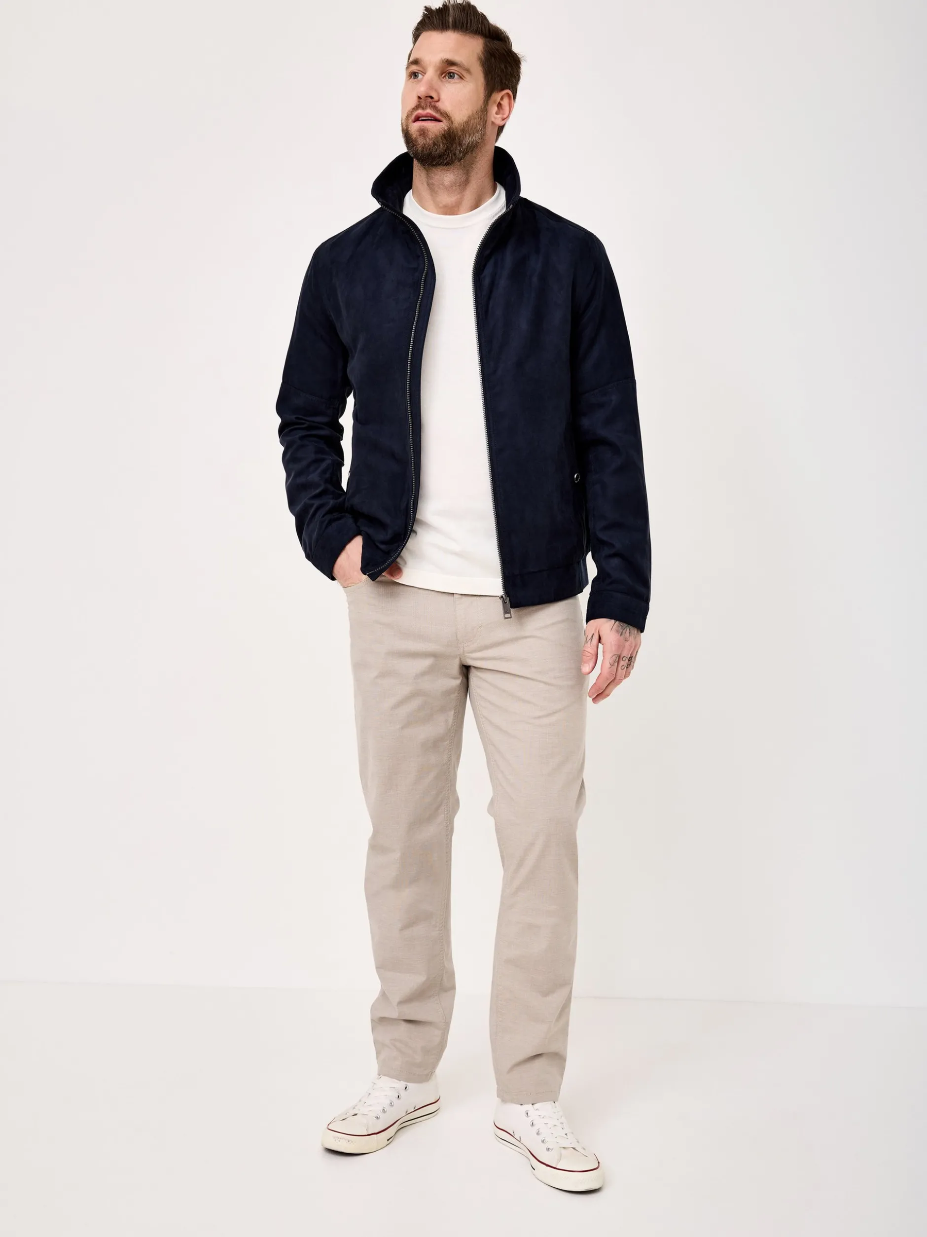 Redpoint Herren Hose - MILTON Straight Fit in beige