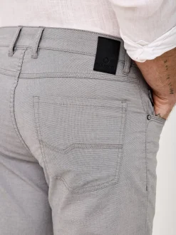 Redpoint Herren Hose - MILTON Straight Fit in hellgrau