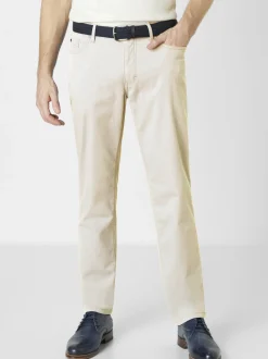 Redpoint Herren 5-Pocket Hose - MONTREAL Straight Fit in kitt