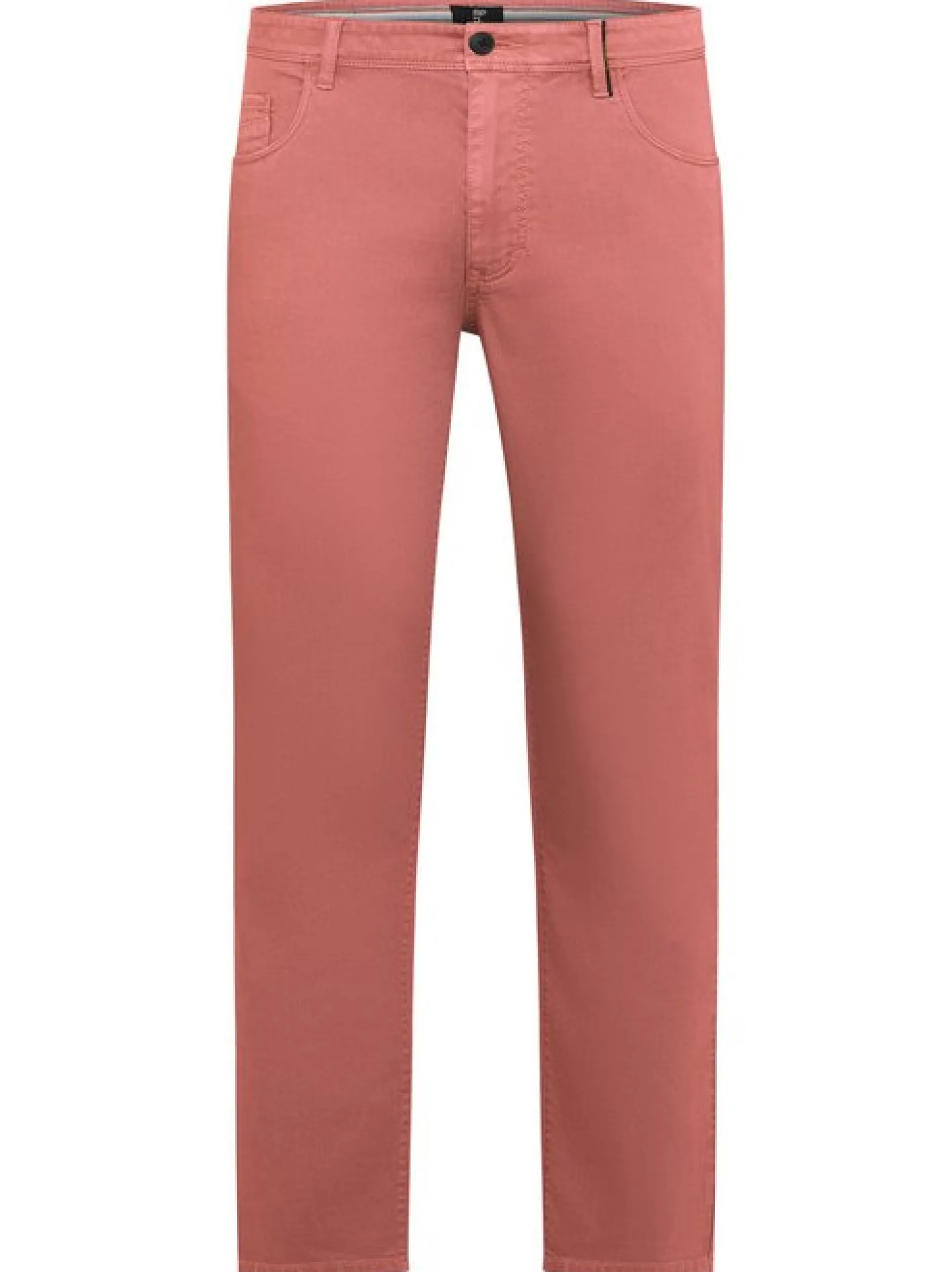 Redpoint Herren 5-Pocket Hose - Milton Straight Fit in koralle