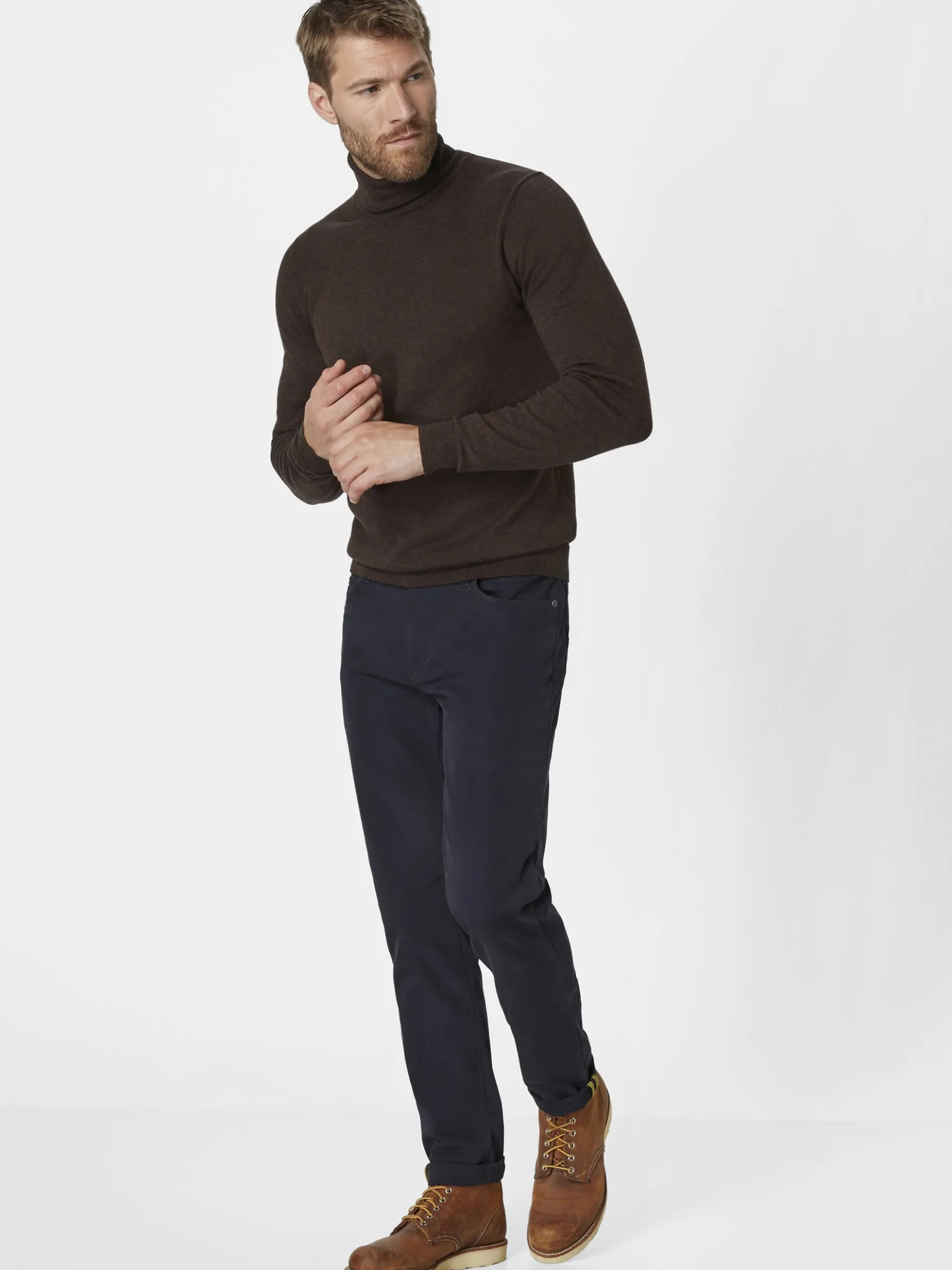 Redpoint Herren 5-Pocket Hose - MILTON Straight Fit in marine