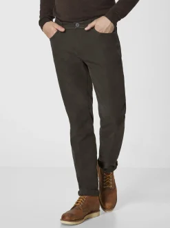 Redpoint Herren 5-Pocket Hose - MILTON Straight Fit in oliv