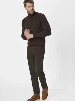 Redpoint Herren 5-Pocket Hose - MILTON Straight Fit in oliv