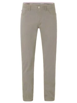 Redpoint Herren 5-Pocket Hose - MONTREAL Straight Fit in beige