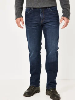 Redpoint Herren 5-Pocket Jeans - LANGLEY Straight Fit in medium stone