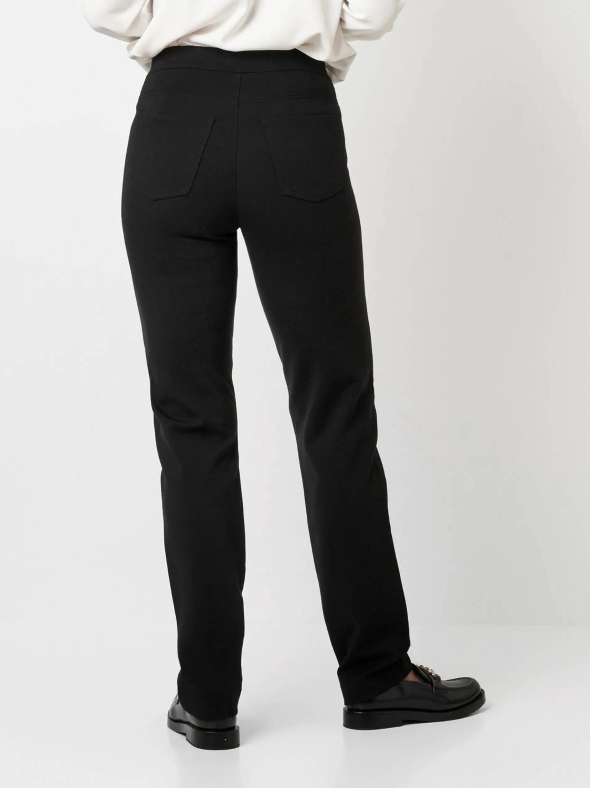 Relaxed Damen Hose - Alice Slim in schwarz - Länge: lang