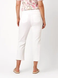 Relaxed Damen Hose - Meine beste Freundin 3/4 in weiß