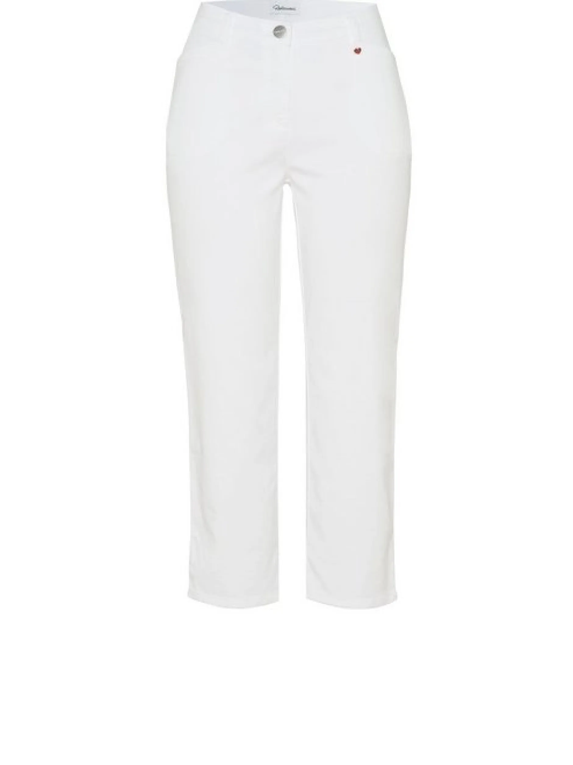 Relaxed Damen Hose - Meine beste Freundin 3/4 in weiß