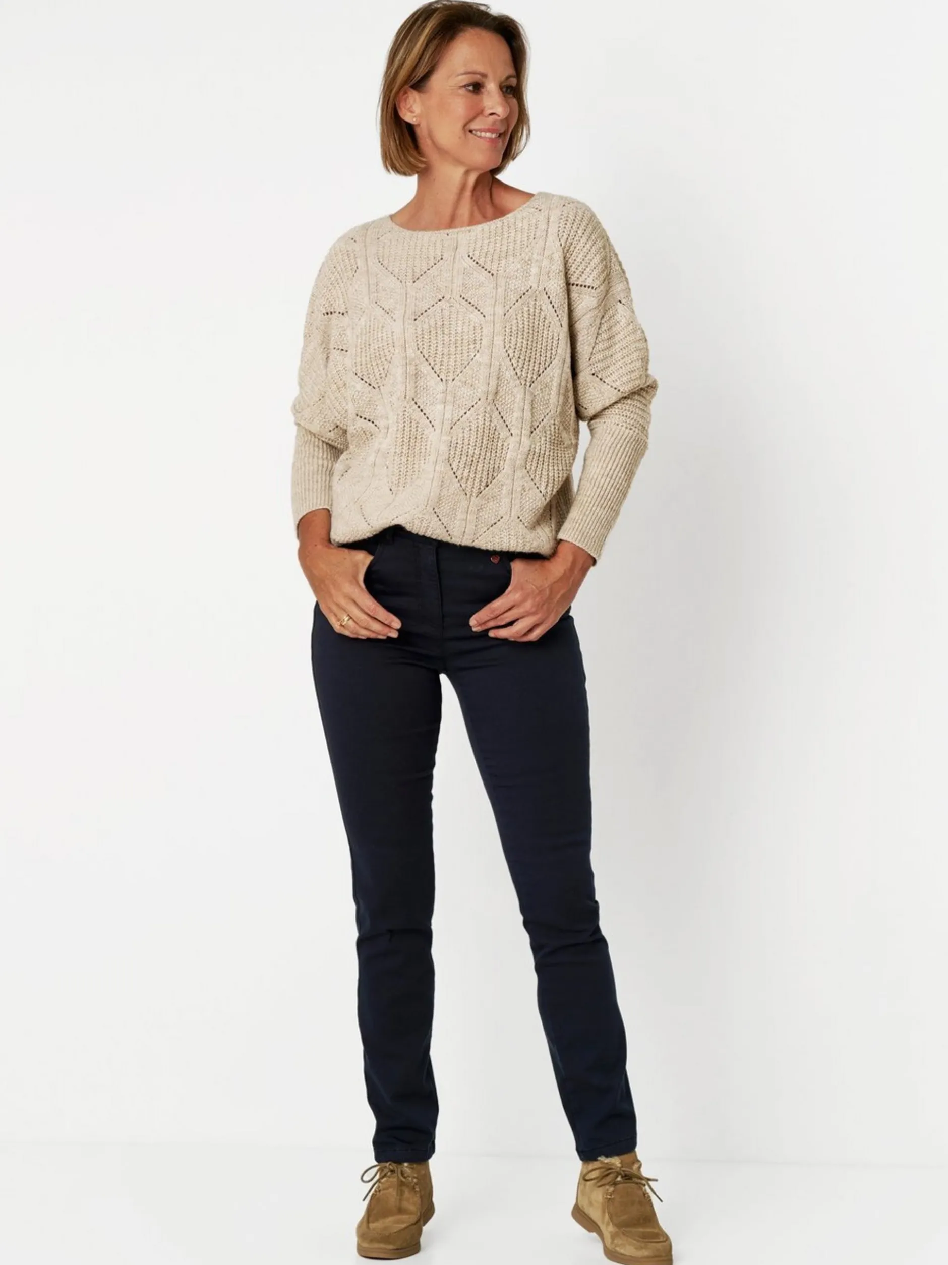 Relaxed Damen Hose - Meine beste Freundin Slim in blau