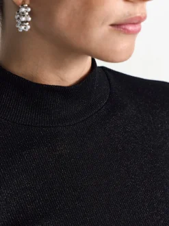 Rich & Royal Damen Langarmshirt in schwarz