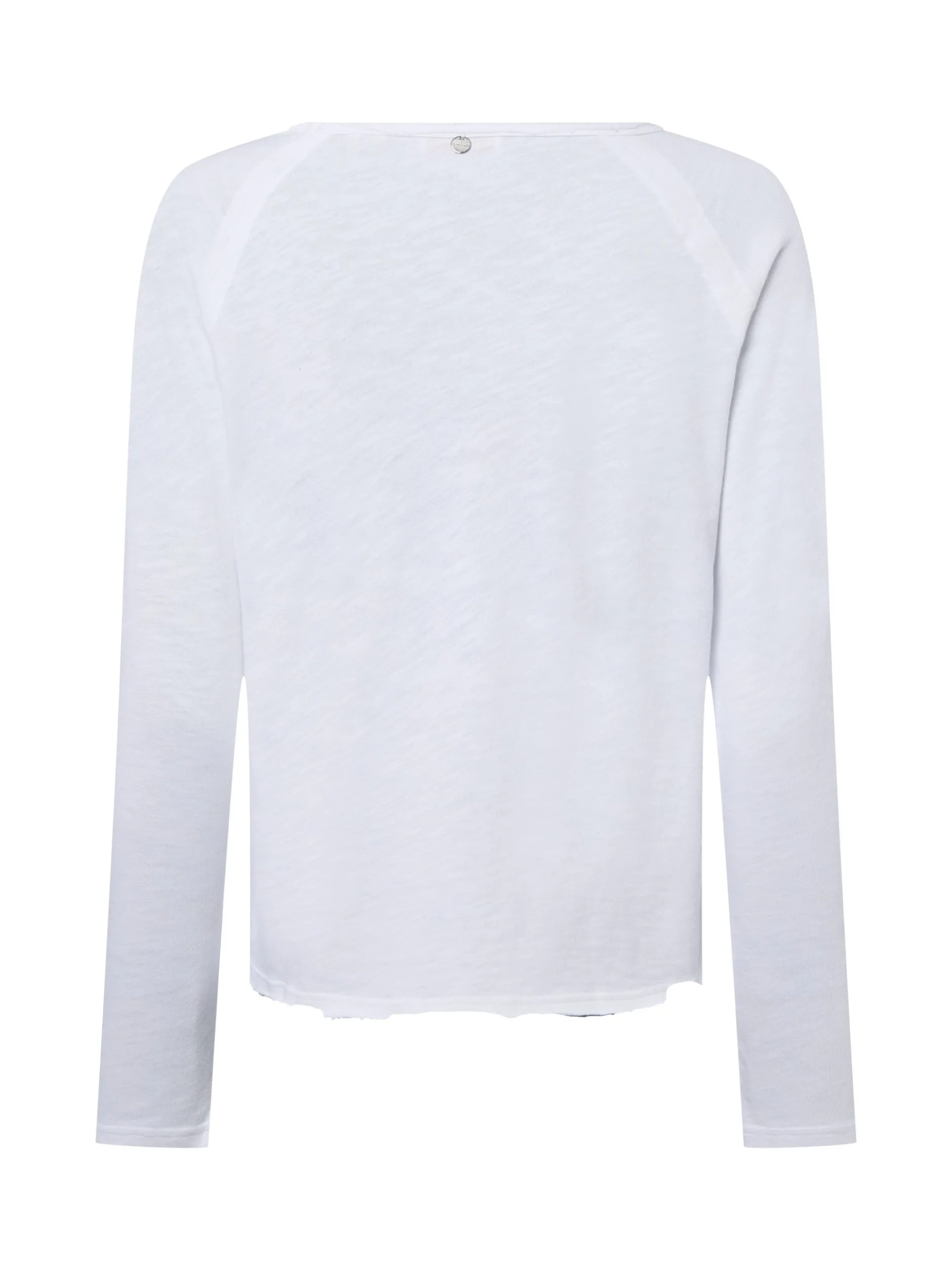 Rich & Royal Damen Langarmshirt in weiß - Ärmel: langarm
