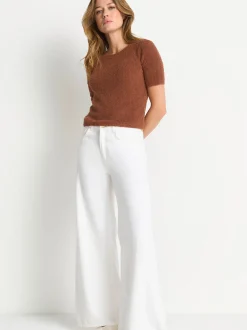 Rich & Royal Damen Strickshirt in cognac