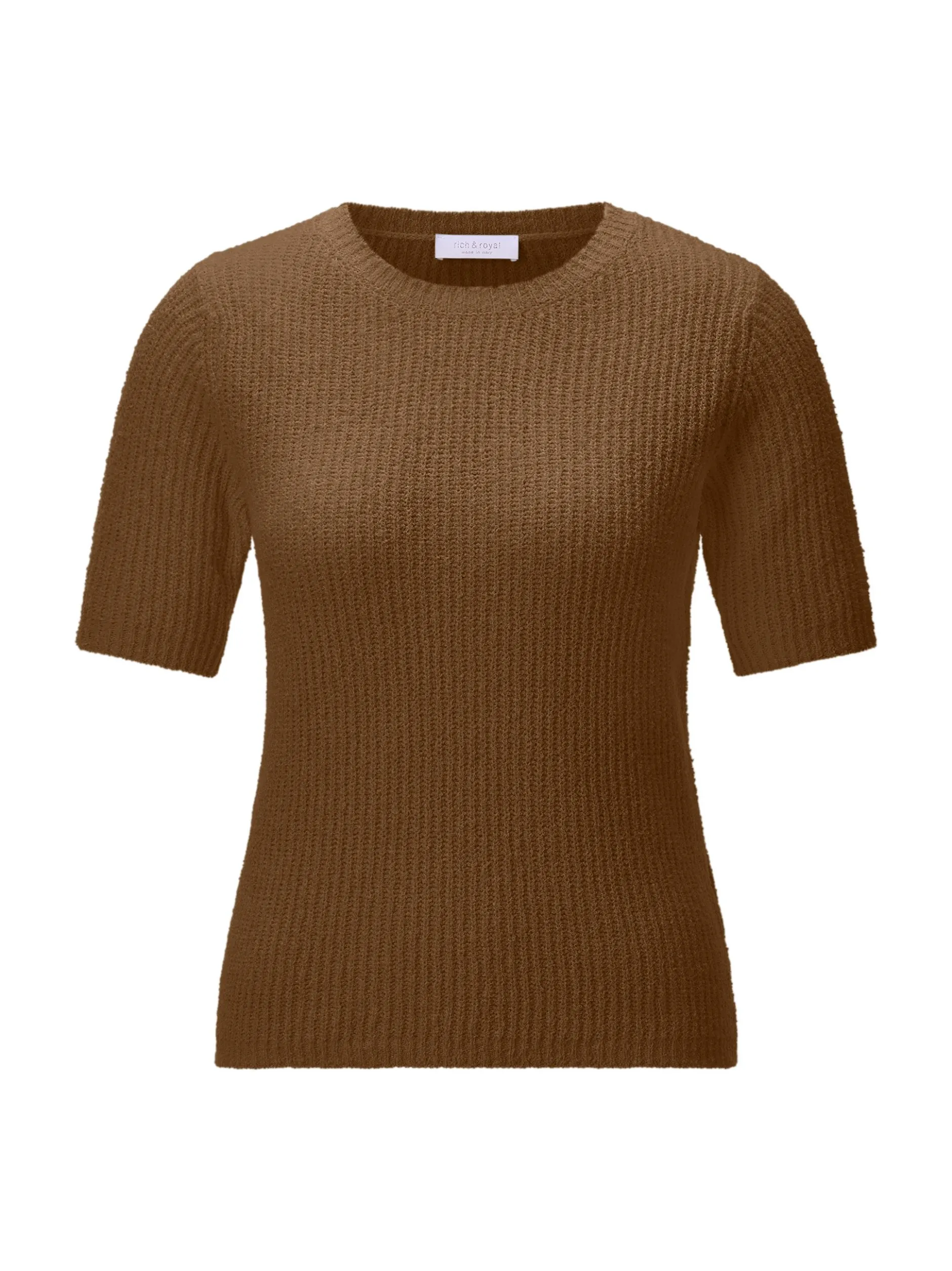 Rich & Royal Damen Strickshirt in cognac