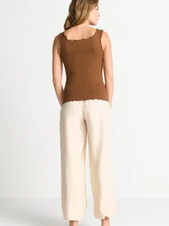 Rich & Royal Damen Top in nougat - Ausschnitt: Rundhals