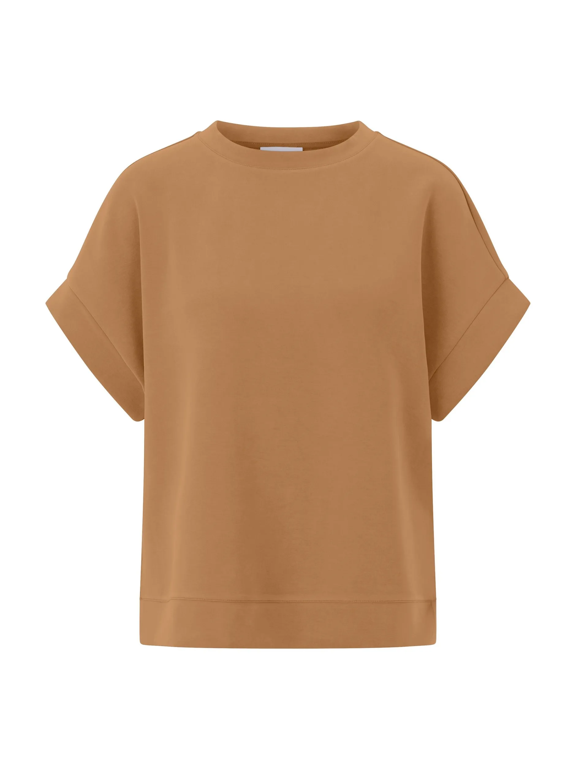 Rich & Royal Damen T-Shirt in braun - Ärmel: extra kurz