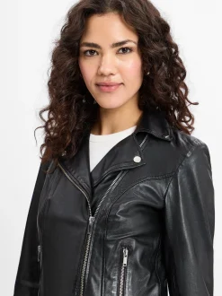 Rino & Pelle Damen Lederjacke - Emily in schwarz