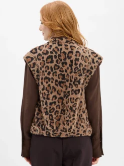 Rino & Pelle Damen Strickweste - Elona in braun schwarz