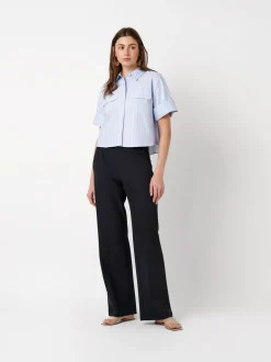 Rosner Damen Hose - Audrey Wide in blau - Länge: lang