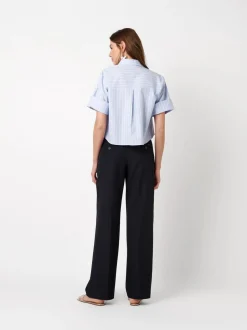 Rosner Damen Hose - Audrey Wide in blau - Länge: lang