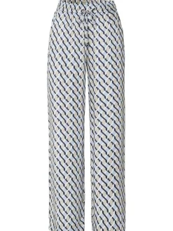 Rosner Damen Hose - Mara Palazzo in blau beige