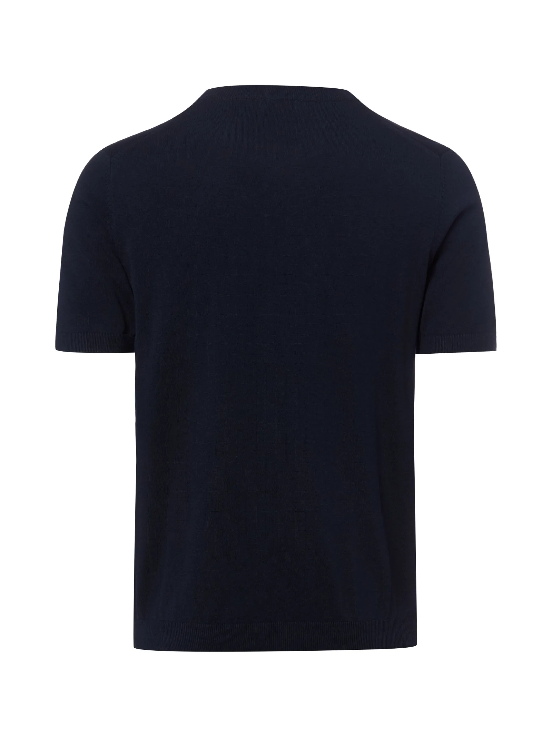 Roy Robson Herren Kurzarm-Feinstrickpullover in marine