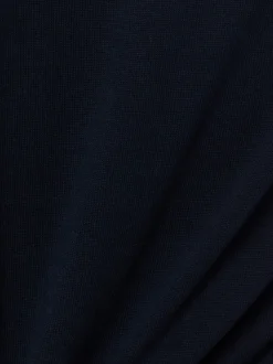 Roy Robson Herren Kurzarm-Feinstrickpullover in marine