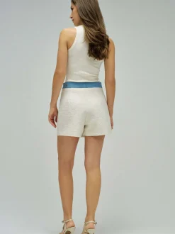 Salsa Jeans Damen Skorts in ecru