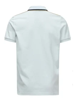 Salsa Jeans Herren Polo in weiß - Ausschnitt: Polokragen