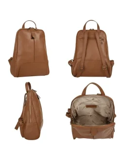 Samantha Look Damen Rucksack in cognac