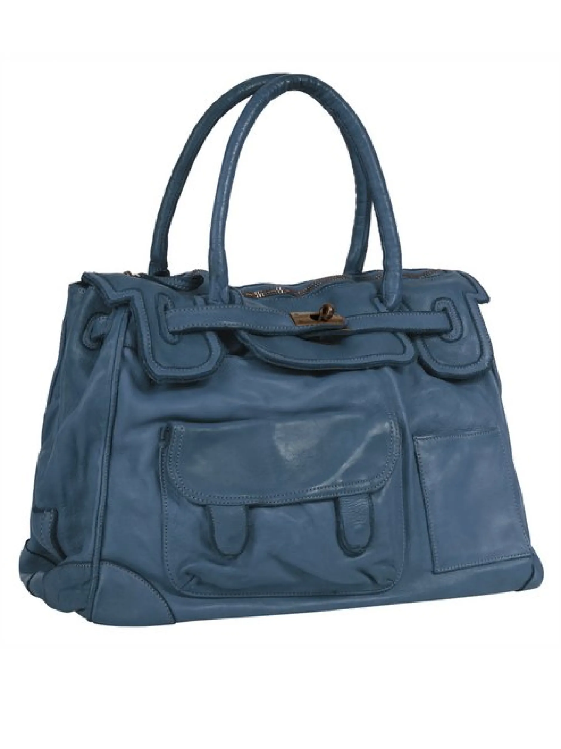 Samantha Look Damen Shopper in blau