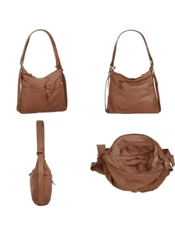 Samantha Look Damen Shopper in cognac
