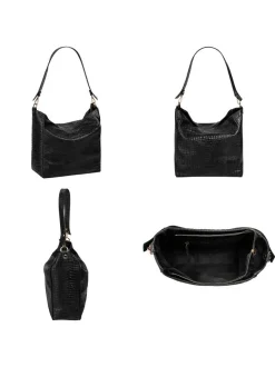 Samantha Look Damen Shopper in schwarz