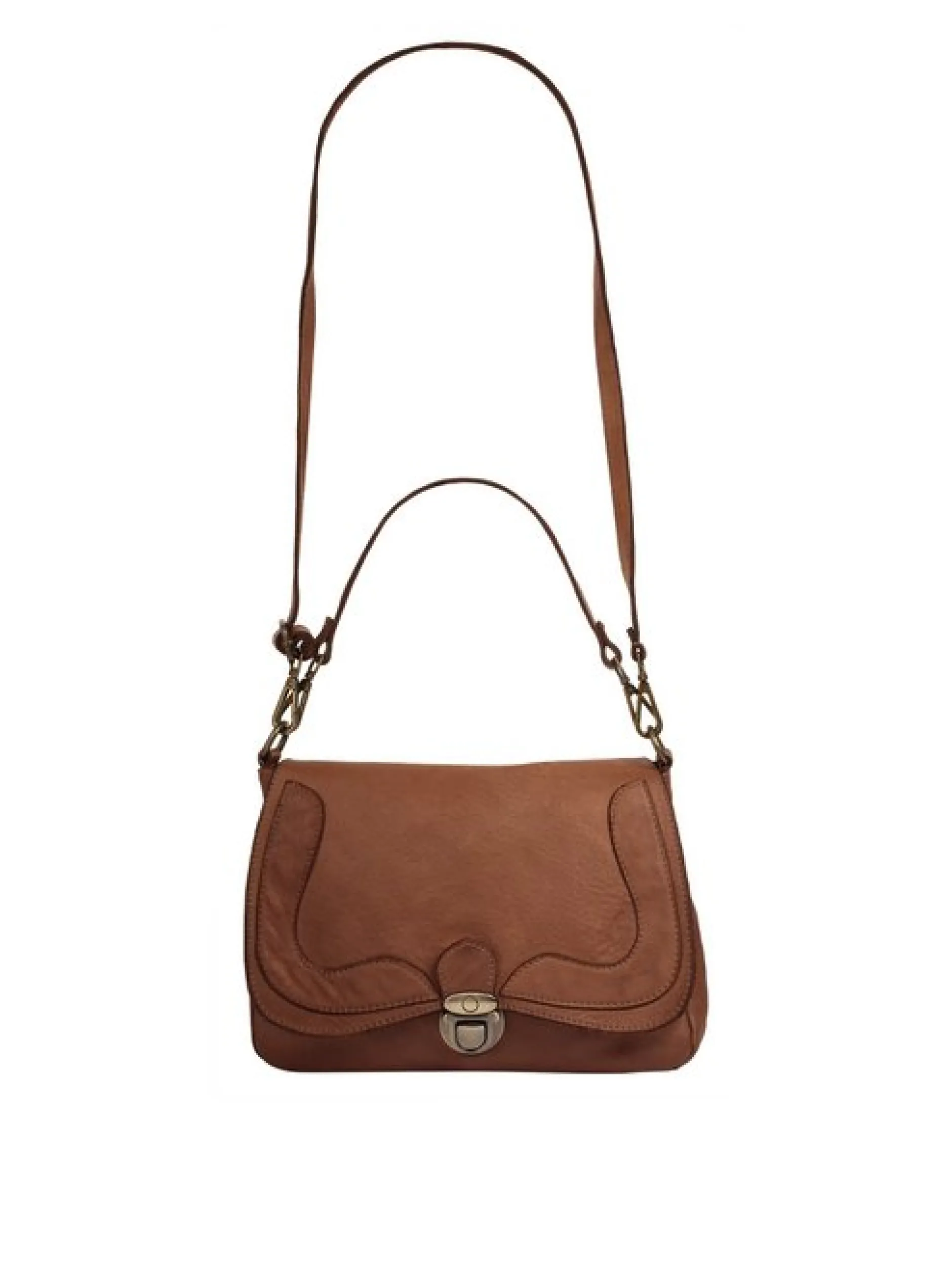 Samantha Look Damen Umhängetasche in cognac