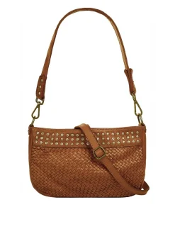 Samantha Look Damen Umhängetasche in cognac