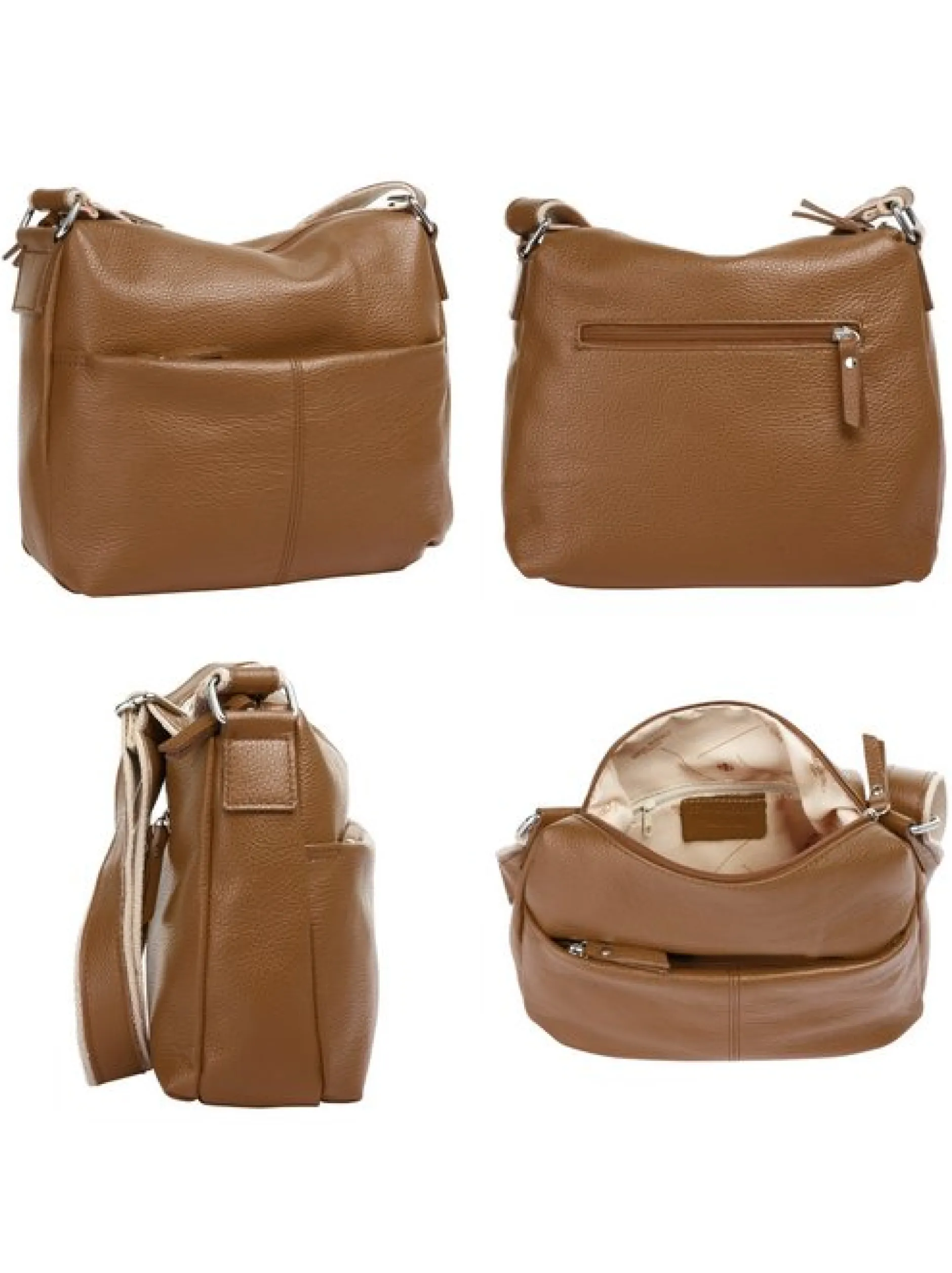 Samantha Look Damen Umhängetasche in cognac