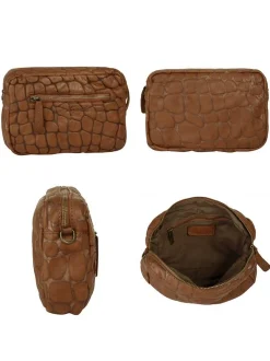 Samantha Look Damen Umhängetasche in cognac