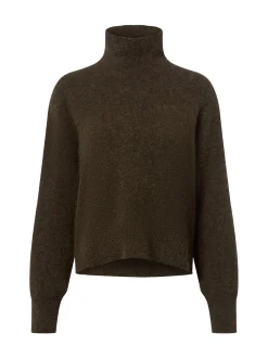Samsøe Samsøe Damen Strickpullover mit Alpaka-Anteil - Nola in oliv