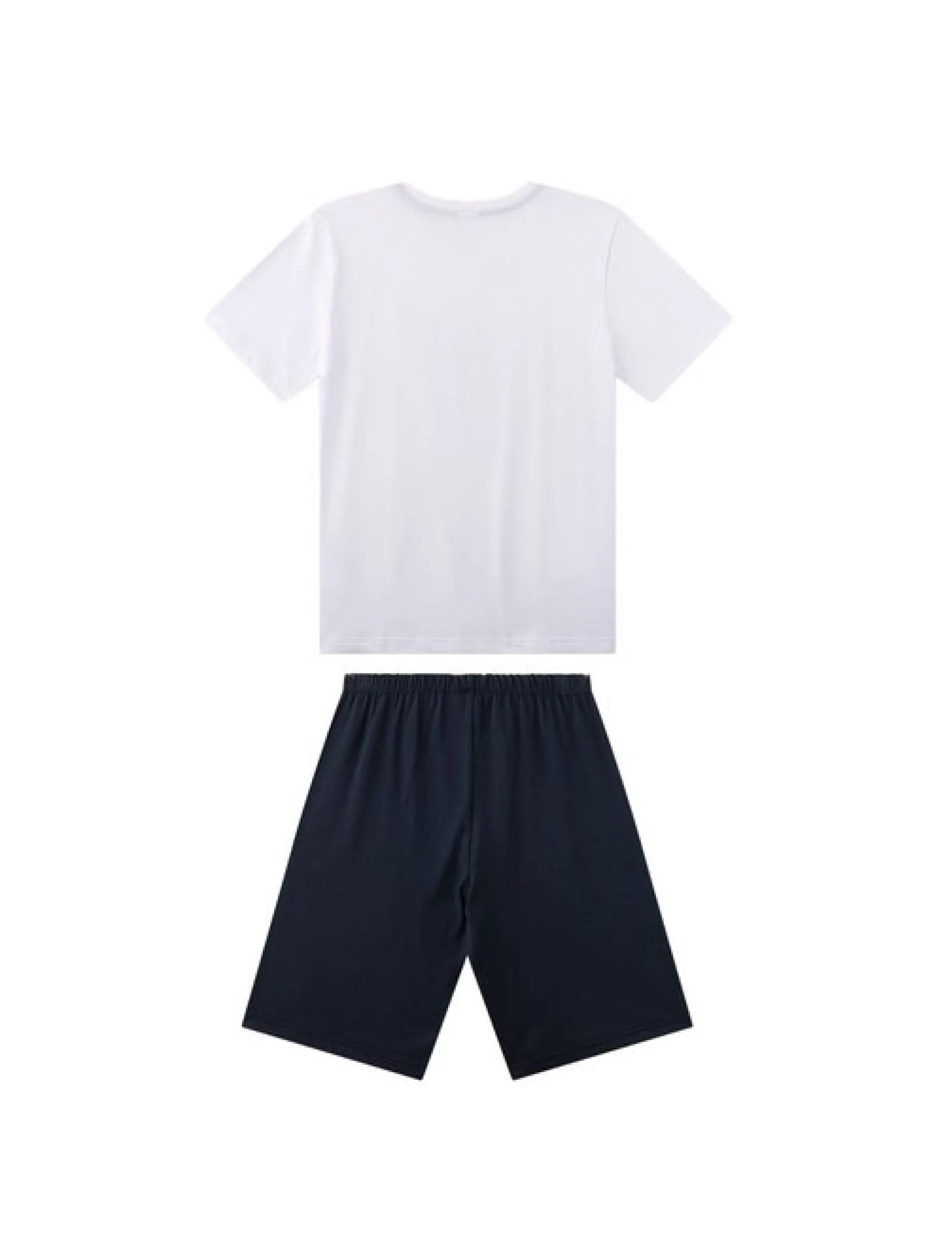 Sanetta Jungen Pyjama in weiß mehrfarbig