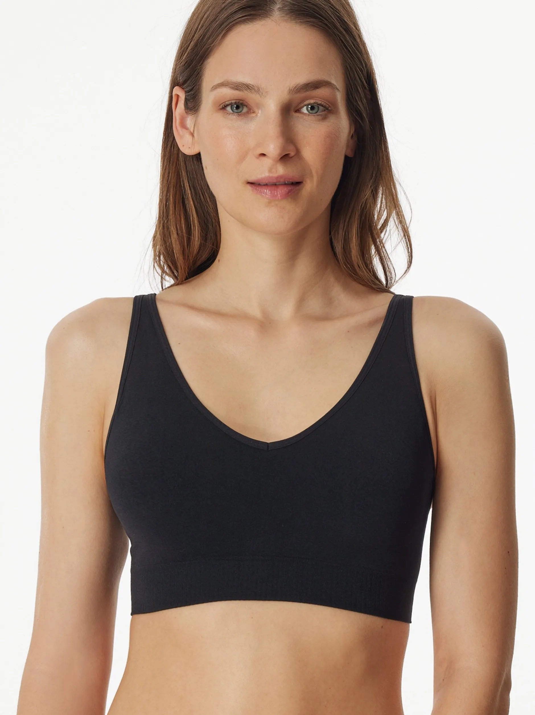 Schiesser Damen Bügelloser BH - Classic Seamless in schwarz