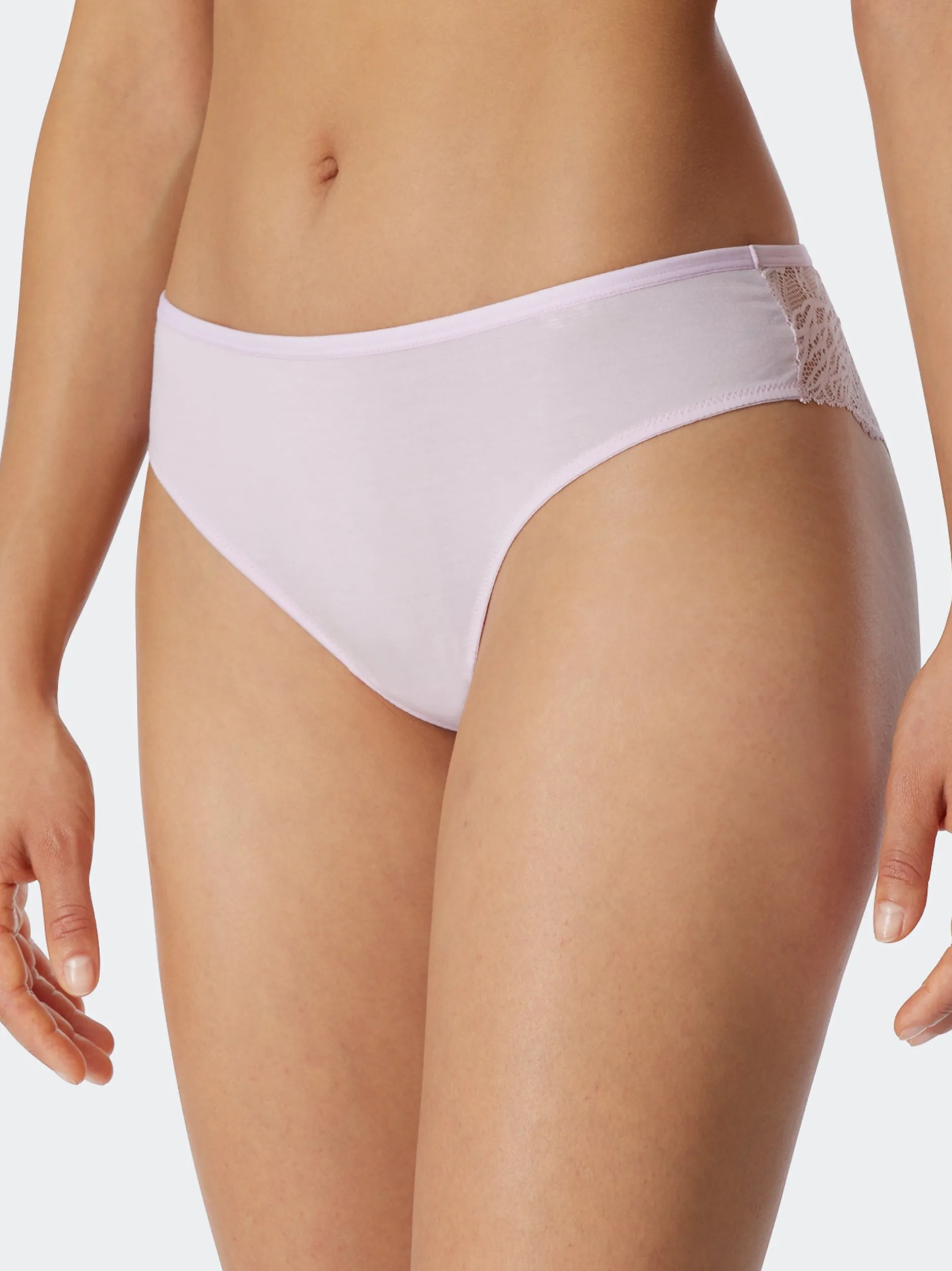 Schiesser Damen Brasilslip - Modal & Lace in rosa