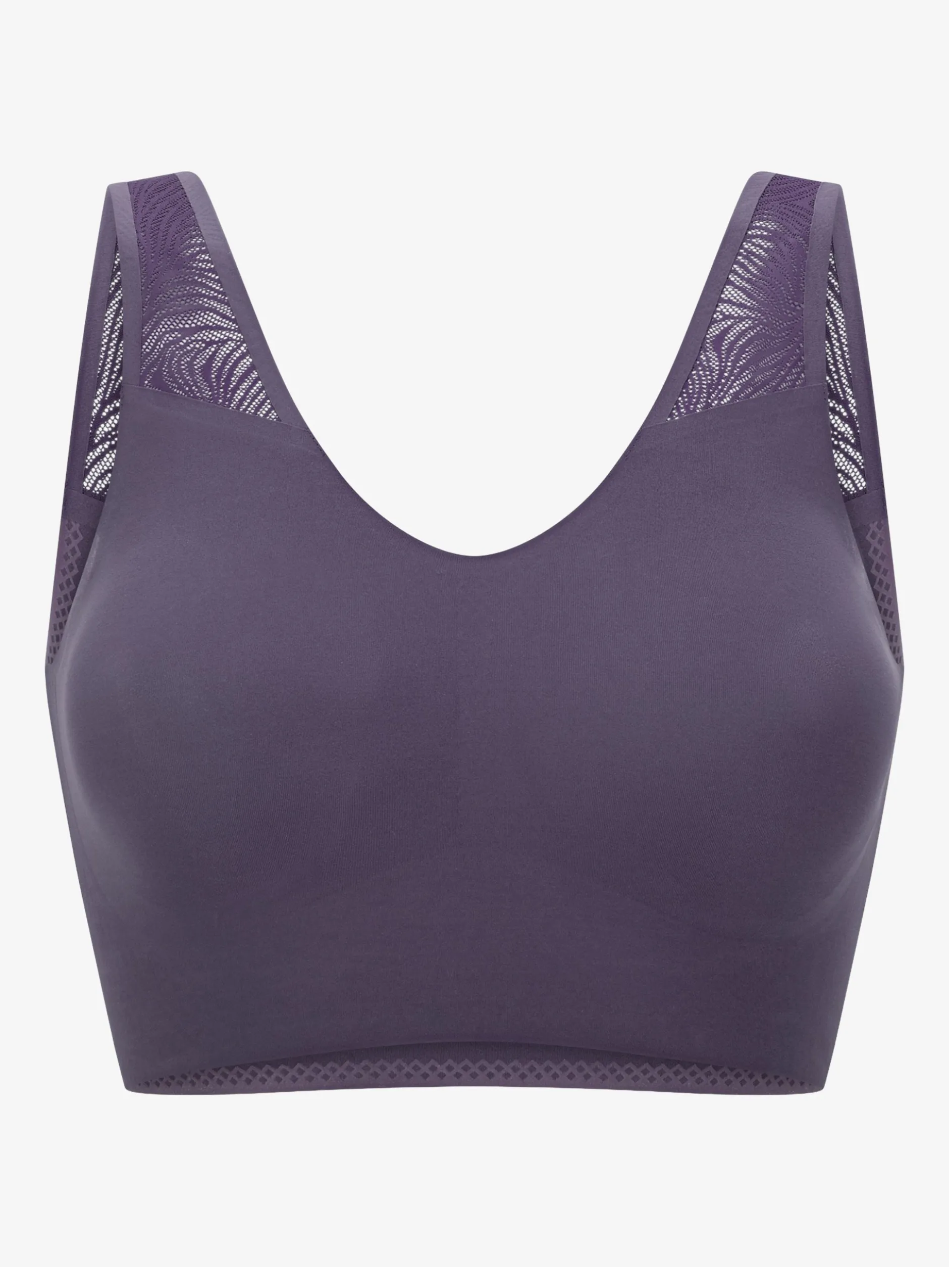 Schiesser Damen Bustier - Invisible Soft Lace in blau