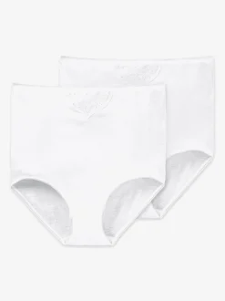 Schiesser Damen Hüftslips - 2er-Pack Cotton Essentials in weiß