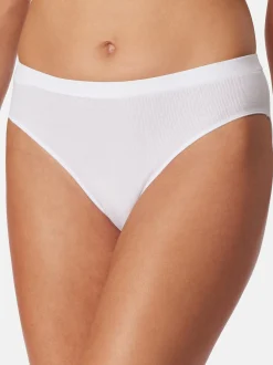 Schiesser Damen Rio Slip - 3er Pack Pure Rib in weiß